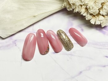 ヴィーナ(VENA)/ピンクベージュタイダイ柄