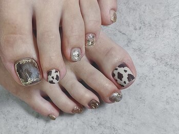 アンダースペル 桜木店(UNDER SPEL)/cow pattern footnail