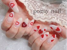 ポミーネイル 渋谷店(Pomy nail)/ラブリーハートネイル