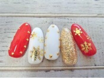 ブランロール 中目黒店(Blanl'or)/雪の結晶ネイル