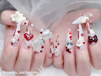 モモアネイル(MomoA nail)/バレンタイン
