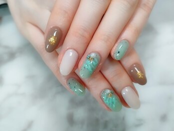 クリスタル(CRYSTAL)/チョコミントネイル