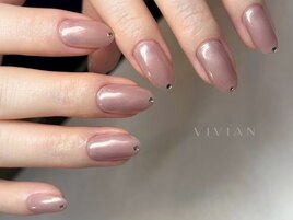 ピンク　シンプルストーン