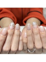 リミズネイルビューティー 名駅店(RimisNailxbeauty)/シンプルデザインでもツイード♪