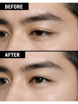 メンズ眉毛【BROW GYM 三宮元町店】メンズ眉毛サロン/メンズアイブロウ/逆まつげ矯正/メンズ逆まつ毛矯正まつ毛パーマ