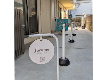 フォルミー(forume)/サロンの看板です！