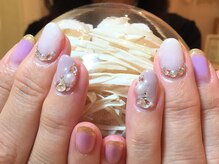 ネイルズ ララ(nails Lala)/塗りかけネイル。