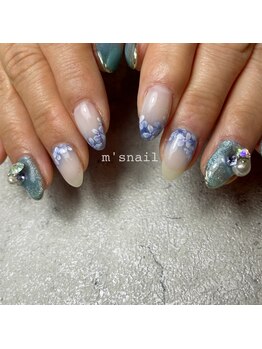 エムズネイル 武生店/紫陽花ネイル★