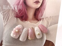 アグニークリッシェ(Agunik Riche)/【ぷっくりフラワーネイル】