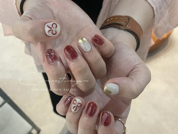 クレセント アイ アンド ネイル 大濠公園店(Crescent)/リボンネイル