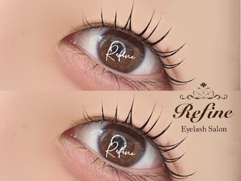 リファイン(Refine)の写真/【最新技法☆バインドロック】従来のマツエクよりモチの良さUP！濃さも◎流行りの束間仕上げも思いのまま♪