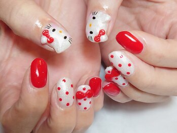 エクラ(eclat)/キティちゃんネイル