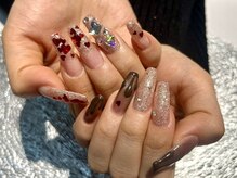 プロテア(protea)/バレンタインネイル