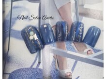 ネイルサロン アミティエ(Nail Salon Amitie)/縦グラ大人キラキラfootネイル