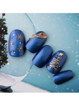 ラ カゼッタ(La casetta)/雪の結晶ミラーツリーネイル