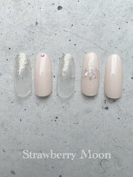 サロンストロベリームーン(Salon Strawberry Moon)/ガーリーシェルネイル
