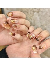 イロ(iro)/カフェラテ♪秋ネイル♪