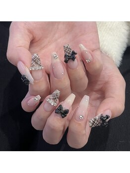 ガーリーリボンネイル