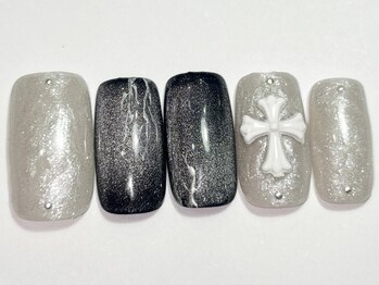 ネイルメゾン 渋谷店(NAIL MAISON)/Y2Kクロムもやもや￥7000