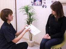 J'Sメディカル整体院 新横浜店/来店後、お悩み等をご記入