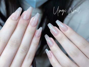 ウサギネイル 新大久保店(usagi nail)/マグネットフレンチ秋可愛い
