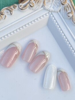 ネイルファクトリー 横浜ベイクォーター店/フレンチデザイン¥11000