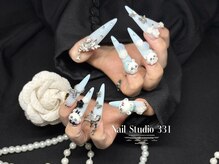 サンサンイチ 関内店(331)/水色グラデ☆ちぃかわ×蝶々