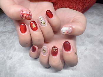 ワンダー(WONDER)/クリスマスネイルデザイン