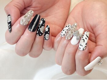 ライトウェーブ 松本村井本店の写真/【当店人気NO.1!!】Handやり放題コース（90分/120分）冬ネイル×キラっと上品デザインが人気♪