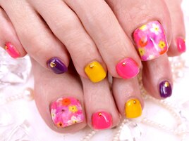 お花アートがとてもキュート☆
