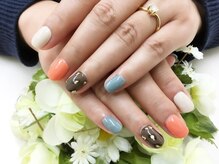 プルミエ ネイル(Premier Nail)/ヒョウ柄カラフル