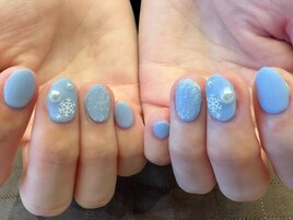 雪の結晶×マット