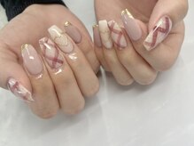 エヌモード ネイルサロンアンドスクール(N-mode)/ガーリーチェックデザイン☆