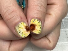 アルシエロ(al cielo)/ひまわり（手描きアート）