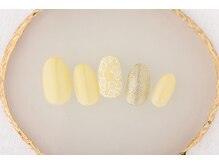 エムスラッシュ フィール 東戸塚店(M.SLASH)/イエローレースフラワーネイル