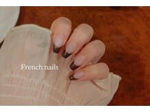 トータルビューティーサロン オーブ(Aube)/【French nails】ブラウンカラー
