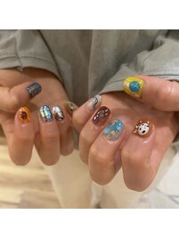 詰め込みネイル