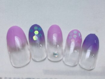 プライベートサロン イース/紫陽花ネイル