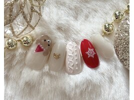 くまサンタ×ニット