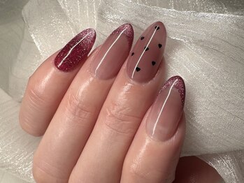クランベリーネイル 代官山 恵比寿(cranberry nail)/バレンタインデザイン