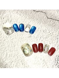 8月フットネイル¥10400