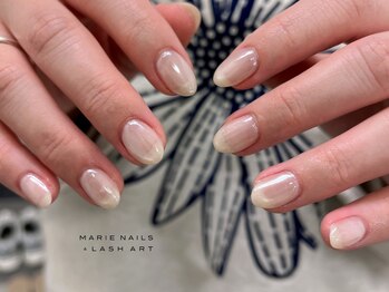 マリー ネイルズアンドラッシュアート モザイクモール港北店(MARIE NAILS & LASH ART)/ワンカラーミラー¥7,700 0402c
