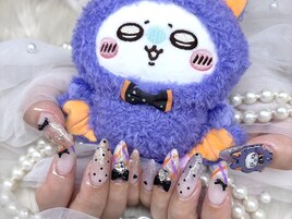 ハロウィン ネイル 痛ネイル