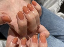 ネイル アヴァンス あべのルシアス店(Nail AVANCE.)/テラコッタオレンジ　田盛