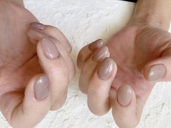 コーシェリ(koselig)/砂ジェル×グレージュワンカラー