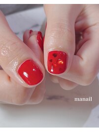 バレンタインnail