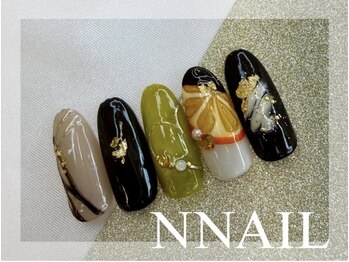 バレンタインネイル