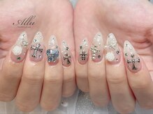 流行りのクロムパーツもございます！！クロムパーツネイル/トレンドネイル/新宿ネイルデザイン