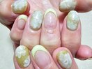 透かし柄 フラワー フレンチ