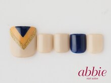 ネイルサロンアビー 北千住店(abbie)/幾何学フットネイル　￥10604
